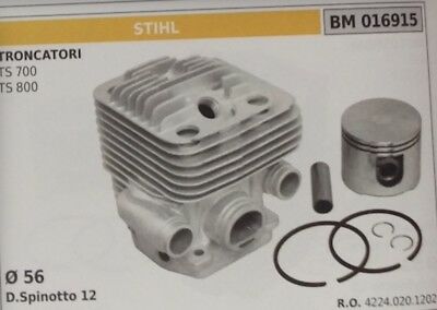 42240201202 CILINDRO E PISTONE TRONCATORE STIHL TS700 TS800 Ø 56