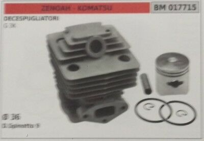 CILINDRO COMPLETO PISTONE DECESPUGLIATORE ZENOAH KOMATSU G3K G 3 K  Ø 36
