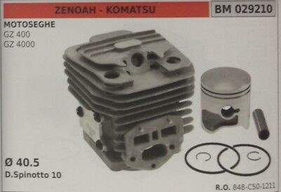848C501211 CILINDRO E PISTONE COMPLETO MOTOSEGA ZEONAH KOMATSU GZ 400 4000 Ø40.5