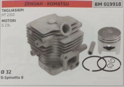 CILINDRO PISTONE COMPLETO TAGLIASIEPE ZENOAH KOMATSU HT 2310 Ø 32