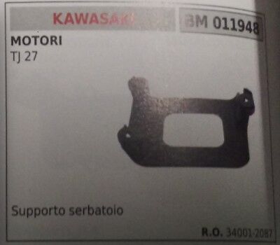 34001-2087 STAFFA SUPPORTO RIPARO SERBATOIO MISCELA BENZINA MOTORE KAWASAKI TJ27