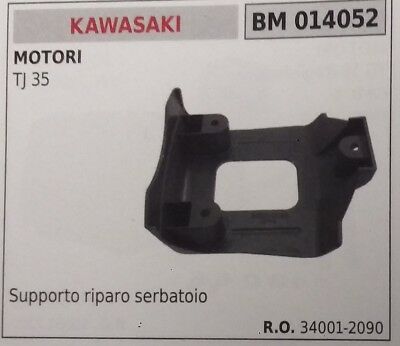34001-2090 SUPPORTO STAFFA RIPARO SERBATOIO MISCELA MOTORE KAWASAKI TJ35 TJ 35