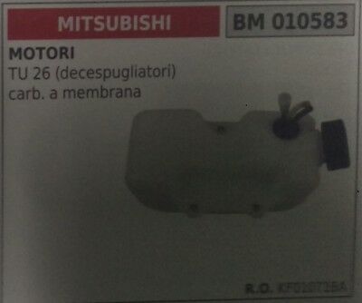 KF01071BA SERBATOIO MOTORE MITSUBISHI TU26 decespugliatore carb a membrana