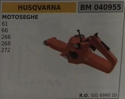 SERBATOIO OLIO MISCELA CARTER IMPUGNATURA MOTOSEGA HUSQVARNA 61 66 266 268 272