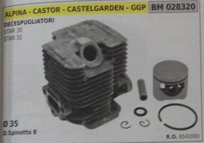 8541093 CILINDRO E PISTONE COMPLETO DECESPUGLIATORE CASTELGARDEN STAR 30 31 Ø35
