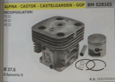 1830700004 CILINDRO PISTONE COMPLET DECESPUGLIATORE ALPINA STIGA GGP TB SB XB 32