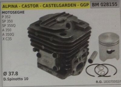 18307002 CILINDRO PISTONE COMPLETO MOTOSEGA ALPINA STIGA GGP A350 A350Q X C35
