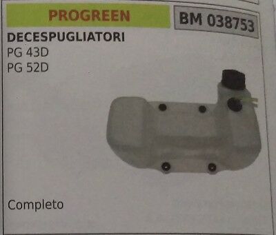 SERBATOIO COMPLETO  BENZINA MISCELA DECESPUGLIATORE PROGREEN PG 43D 52D