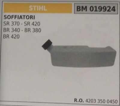 42033500450 SERBATOIO COMPLETO ORIGINALE BENZINA MISCELA SOFFIATORE STIHL SR370 SR420