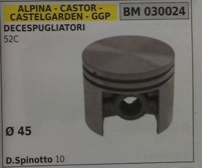 PISTONE COMPLETO DECESPUGLIATORE ALPINA CASTOR CASTELGARDEN 52C D. 45mm