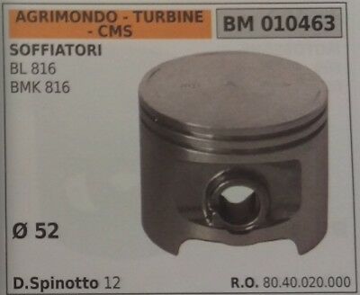 8040020000 PISTONE COMPLETO SOFFIATORE AGRIMONDO TURBINE CMS BL BML 816 D 52