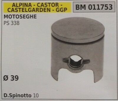 PISTONE COMPLETO MOTOSEGA ALPINA CASTOR CASTELGARDEN STIGA PS 338 D 39