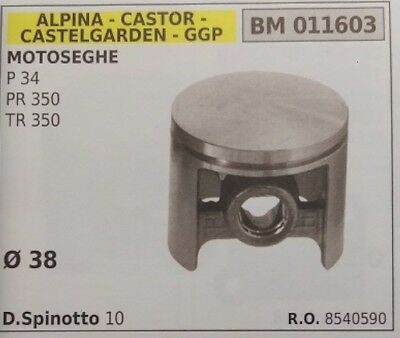 8540590 PISTONE COMPLETO MOTOSEGA ALPINA CASTOR CASTELGARDEN STIGA GGP P34 PR350
