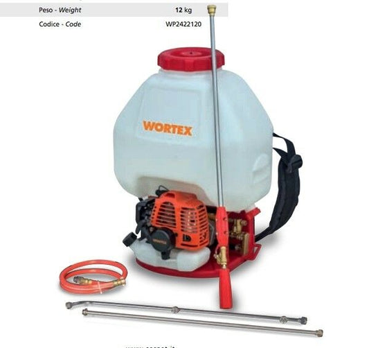 POMPA IRRORATRICE WORTEX S 20-T2 diserbo MOTORE 25,6cc a benzina CAPIENZA 2OL