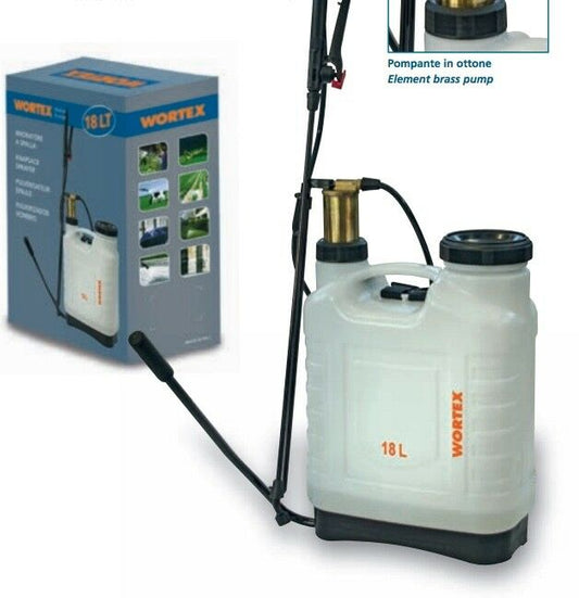 POMPA IRRORATRICE WORTEX S18-M diserbante diserbo A SPALLA 18L + LANCIA 80cm