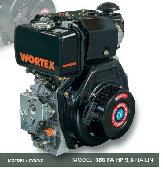 MOTORE HAILIN DIESEL HL186 9,6HP ALBERO CONICO D 23 AVVIAMENTO ELETTRICO