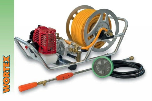 POMPA IRRORATRICE WORTEX PTW-2T diserbo MOTORE 25,6cc benzina 2T PORTATILE TUBO