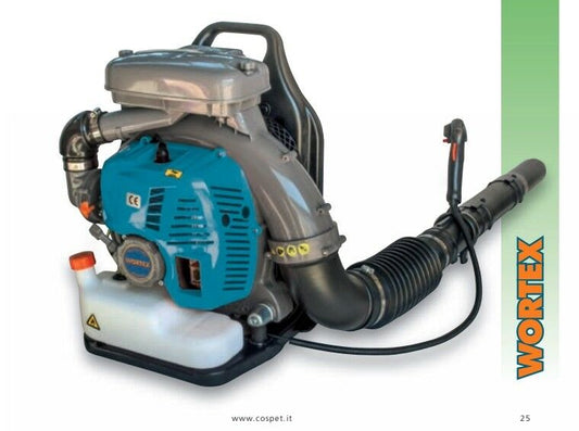 SOFFIATORE A ZAINO MOTORE SCOPPIO 79,4cc Vel ARIA -70m/s FOGLIE ERBA professiona