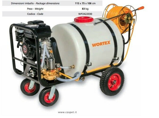 CARRELLO DA IRRORAZIONE WORTEX C140-T4L MOTORE LONCIN 4T 196CC benzina 140L