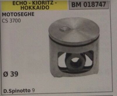 PISTONE COMPLETO DI SEGMENTI MOTOSEGA ECHO CS 3700 HOKKAIDO KIORITZ Diam.39