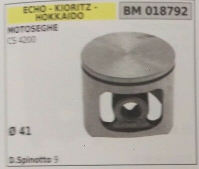 PISTONE COMPLETO DI SEGMENTI MOTOSEGA ECHO CS 4200 HOKKAIDO KIORITZ Diam 41