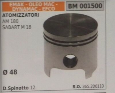 365200110 PISTONE COMPLETO ATOMIZZATORE EMAK DYNAMAC EFCO OLEOMAC SABART M18 Ø48