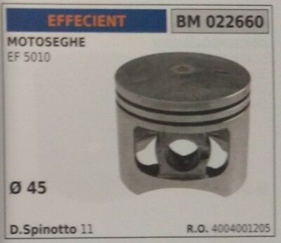 4004001205 PISTONE COMPLETO DI SEGMENTI MOTOSEGA EFFECIENT EF 5010 Diam 45