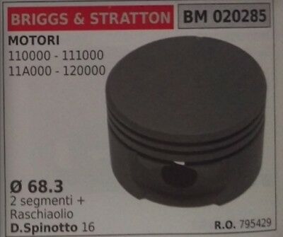 795429 PISTONE COMPLETO MOTORE BRIGGS & STRATTON 110000 1110000 11A000 120000