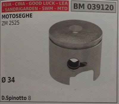 PISTONE COMPLETO MOTOSEGA IMPORTAZIONE ZOMAX ZM 2525 progreen greenline etc
