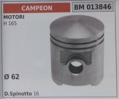 PISTONE COMPLETO DI SEGMENTI E SPINOTTO MOTORE CAMPEON H 165 D. 62