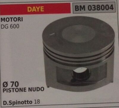 PISTONE NUDO SENZA SEGMENTI MOTORE DAYE DG600 D.70