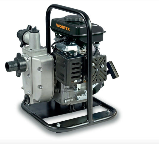 MOTOPOMPA 4T A BENZINA AUTOADESCANTE PORTATILE ALU WORTEX LW 40 2,5 HP LONCIN