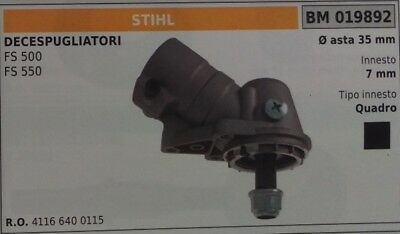 41166400115 COPPIA CONICA DECESPUGLIATORE STIHL FS500 FS550 FS 500 550 Ø 35mm