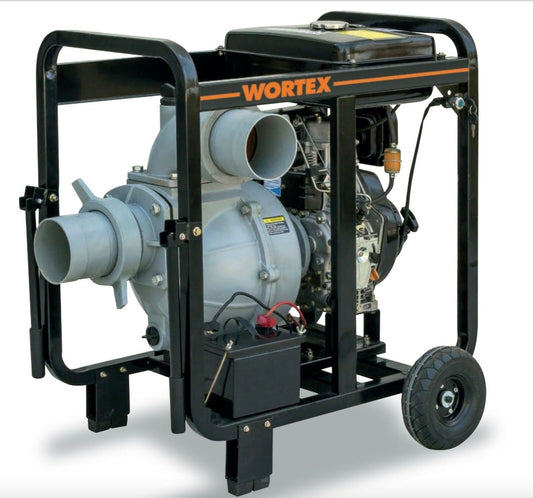 MOTOPOMPA DIESEL WORTEX HW 150 E CON MOTORE HAILIN 14 HP irrigazione 2800 l/m