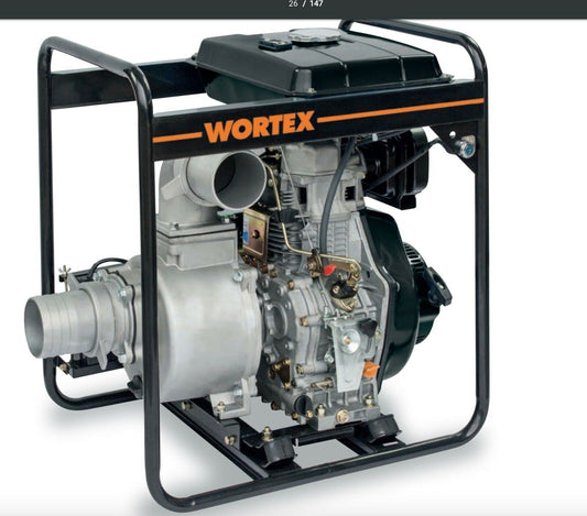 MOTOPOMPA DIESEL WORTEX HW 100 E CON MOTORE HAILIN 9,6 HP irrigazione 1600 l/m