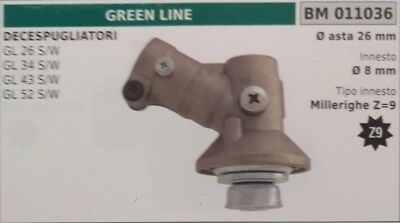 COPPIA CONICA DECESPUGLIATORE GREEN LINE GL 26S 26W 34S ASTA 26 MILLERIGHE Z9