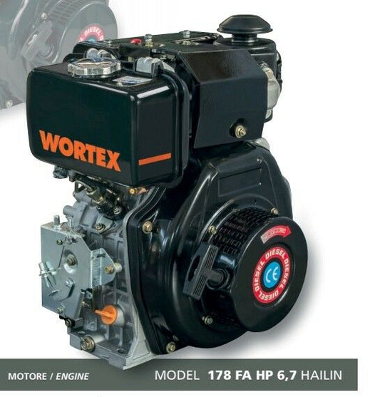 MOTORE HAILIN DIESEL HL178 6,7HP ALBERO CONICO D 23 motocoltivator betoniera etc