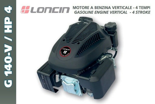 MOTORE LONCIN benzina G 140 ALBERO VERTICALE PER RASAERBA 140cc 4 HP