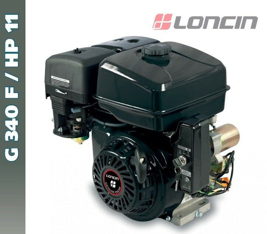 MOTORE LONCIN G 340 F BENZINA 11 HP ALBERO CILINDRICO D 25.4 ALESAGGIO 77 x 58