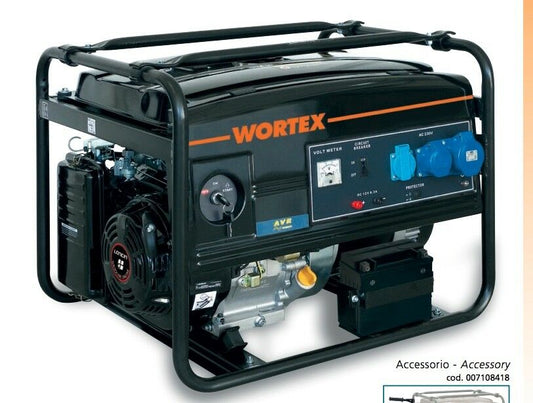 GENERATORE DI CORRENTE BENZINA gruppo elettrogeno 4T 337cc 4,5Kw 11HP WORTEX 500