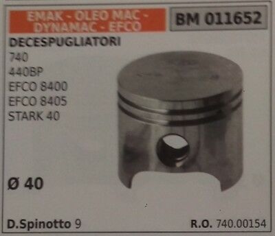 74000154 PISTONE COMPLETO DECESPUGLIATORE EMAK EFCO 8400 8405 STARK 40 DYNAMAC