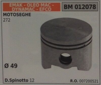 007200521 PISTONE COMPLETO MOTOSEGA EMAK OLEOMAC EFCO DYNAMAC 272 Ø 49