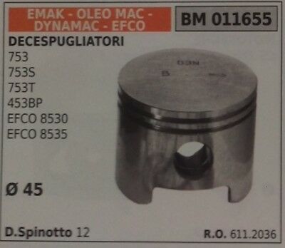6112036 PISTONE COMPLETO DECESPUGLIATORE EMAK OLEOMAC 753 753S 753T 453BP Ø 45