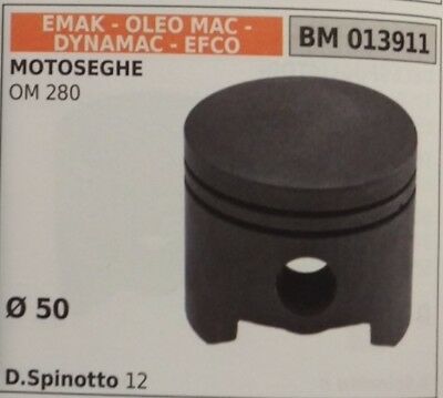PISTONE COMPLETO MOTOSEGA EMAK DYNAMAC EFCO OLEOMAC OM 280 Ø 50