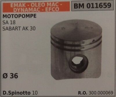 300000069 PISTONE COMPLETO MOTOPOMPA EMAK DYNAMAC EFCO OLEOMAC SA 18 SABART AK30