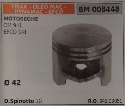 94100051 PISTONE COMPLETO MOTOSEGA EMAK DYNAMAC OLEOMAC OM 941 EFCO 141 Ø) 42