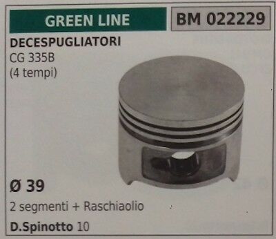 PISTONE COMPLETO DECESPUGLIATORE PROGREEN GREENLINE GREENCUT CG 335B 4T Ø 39