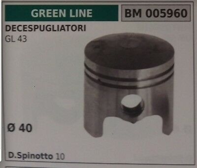 PISTONE COMPLETO DECESPUGLIATORE GREENLINE GREENCUT PROGREEN GL 43 Ø 40