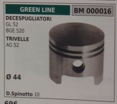 PISTONE COMPLETO MOTOTRIVELLA GREENLINE GREENCUT PROGREEN AG 52 Ø 44
