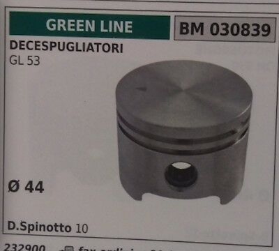 PISTONE COMPLETO DECESPUGLIATORE GREENLINE GREENCUT PROGREEN GL 53 Ø 44